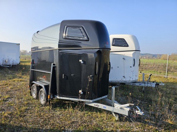 Sonderangebot Anssems PTH 2000 Excelente Pferdeanhänger Schwarz – Bild 5