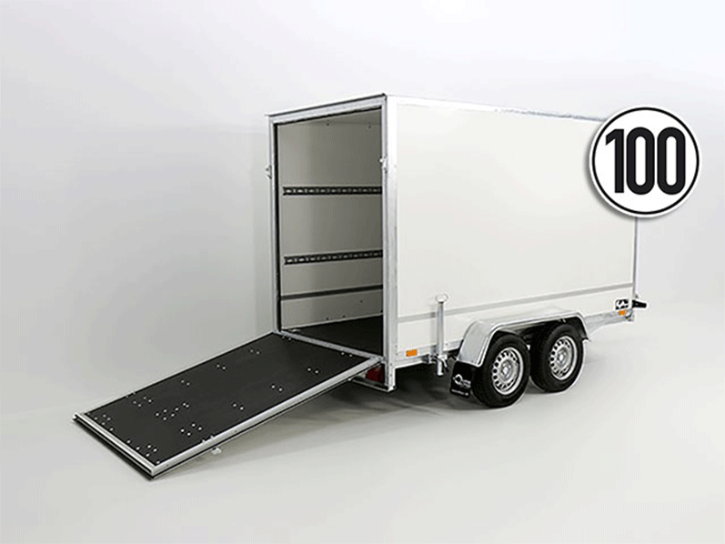 Kofferanhänger BK 146x305cm Höhe:210cm 2,0t|Rampe-Neu