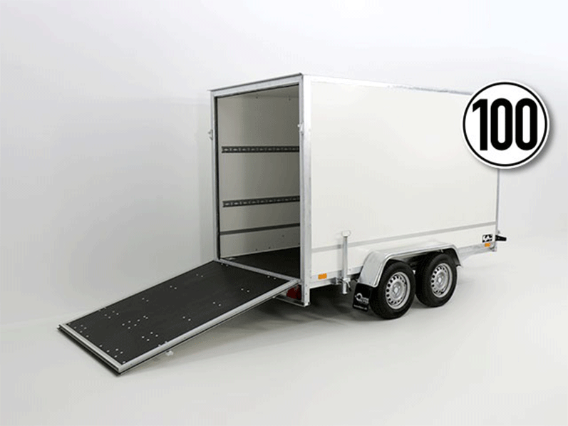 Kofferanhänger BK 146x357cm Höhe:210cm 2,7t|Rampe-Neu
