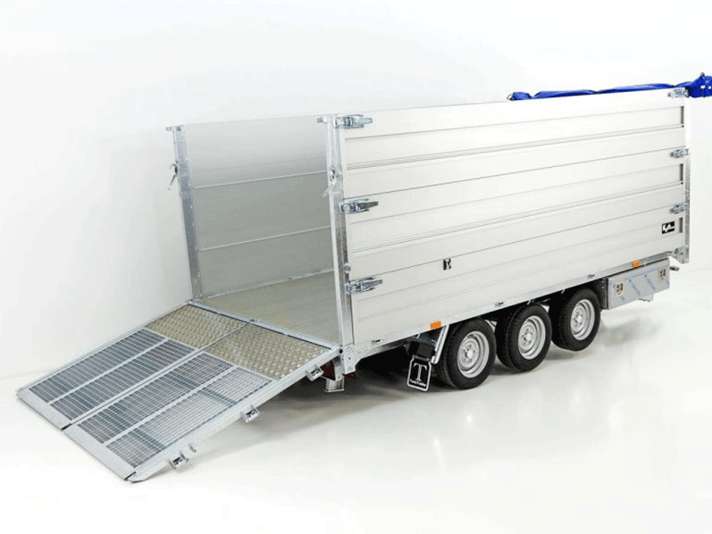 Twintrailer Multi-Heckkipper TR35-40 3,5t|192x402x140cm|FP|TridaX-Neu