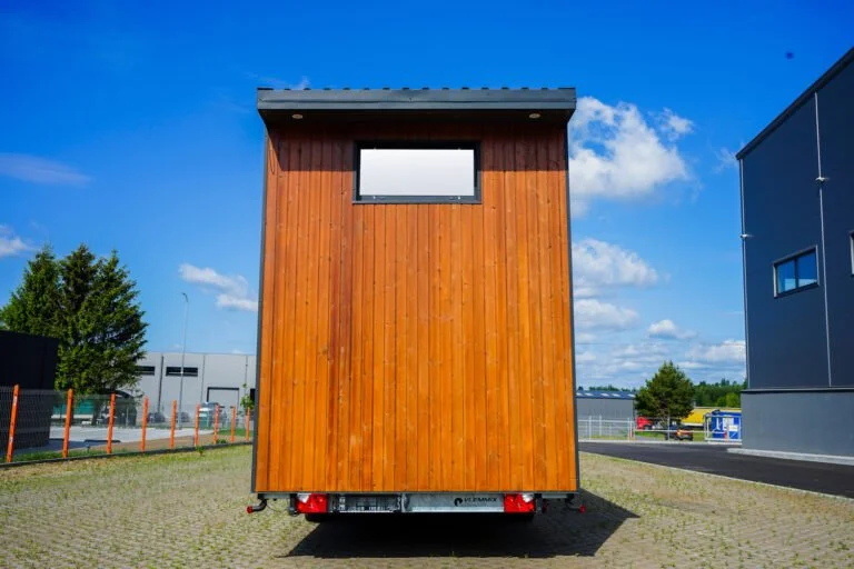 Tiny House Loft Mobilheim 25m2 autonom (Pelletofen + Solardach) – Bild 8